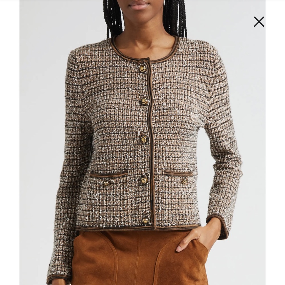 Veronica Beard Brisa Tweed Knit Jacket